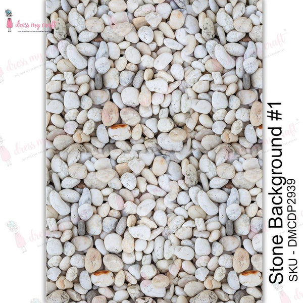Dress My Craft Transfer Me Sheet A4 - Stone Background #1*