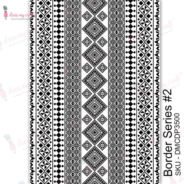 Dress My Craft Transfer Me Sheet A4 - Border Series #2*