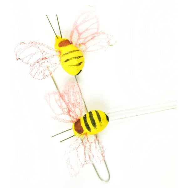 Midwest Design Bee On Wire 0.75" 2 pack  Yellow with Black*