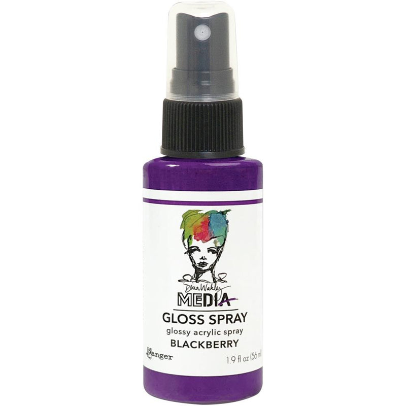 Dina Wakley Media Gloss Sprays 2oz - Blackberry*
