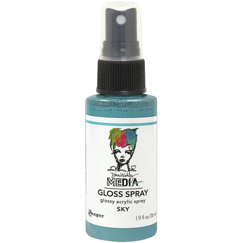 Dina Wakley Media Gloss Sprays 2oz - Sky