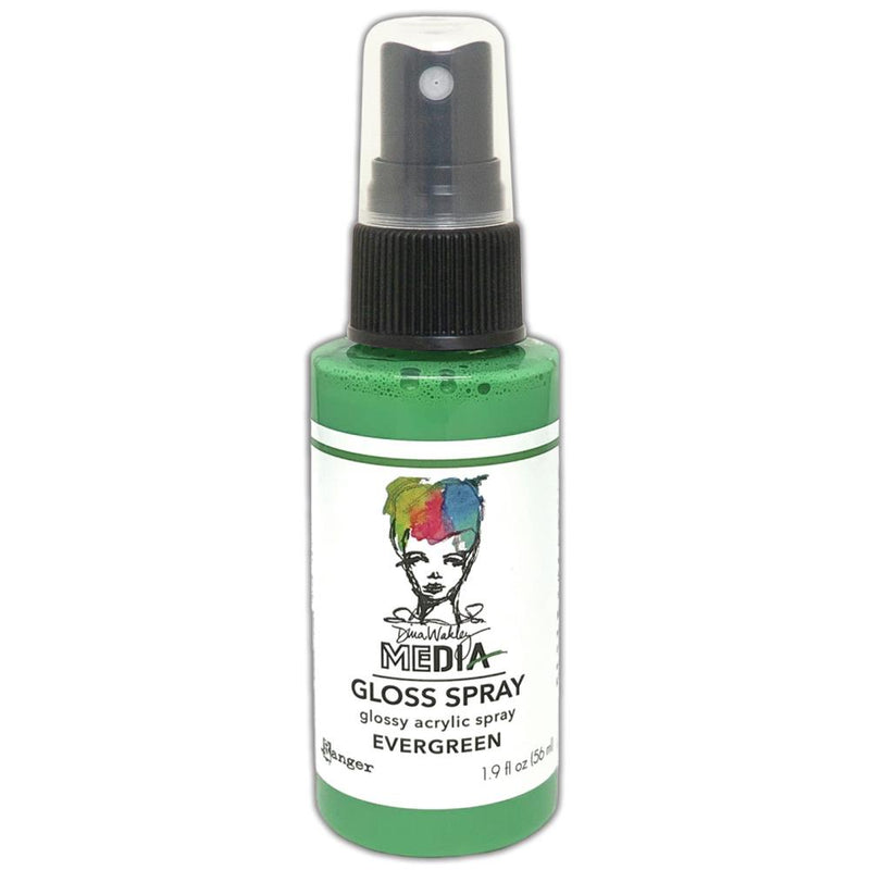 Dina Wakley Media Gloss Sprays 1.9fl.oz. - Evergreen*