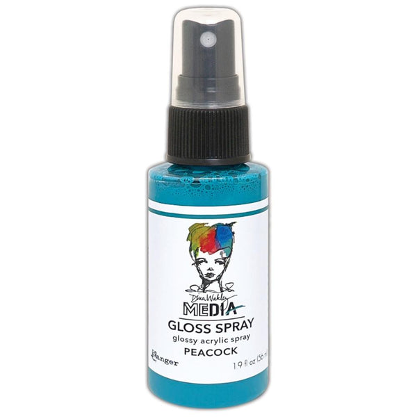 Dina Wakley Media Gloss Sprays 1.9fl.oz. - Peacock*