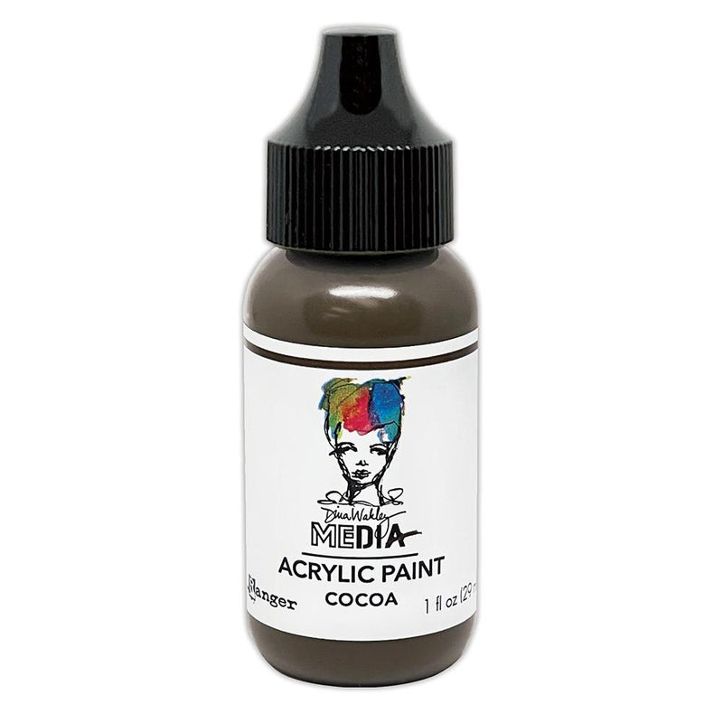 Dina Wakley Media Heavy Body Acrylic Paint 1oz - Cocoa