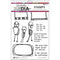 Dina Wakley Media Cling Stamps 6"X9" - No Refunds*