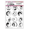 Dina Wakley Media Cling Stamps 6"X9" - Pocket Circles*