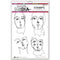 Dina Wakley Media Cling Stamps 6"x 9" - Church Doodles*