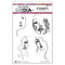 Dina Wakley Media Cling Stamps 6"x 9" - Half Faces*