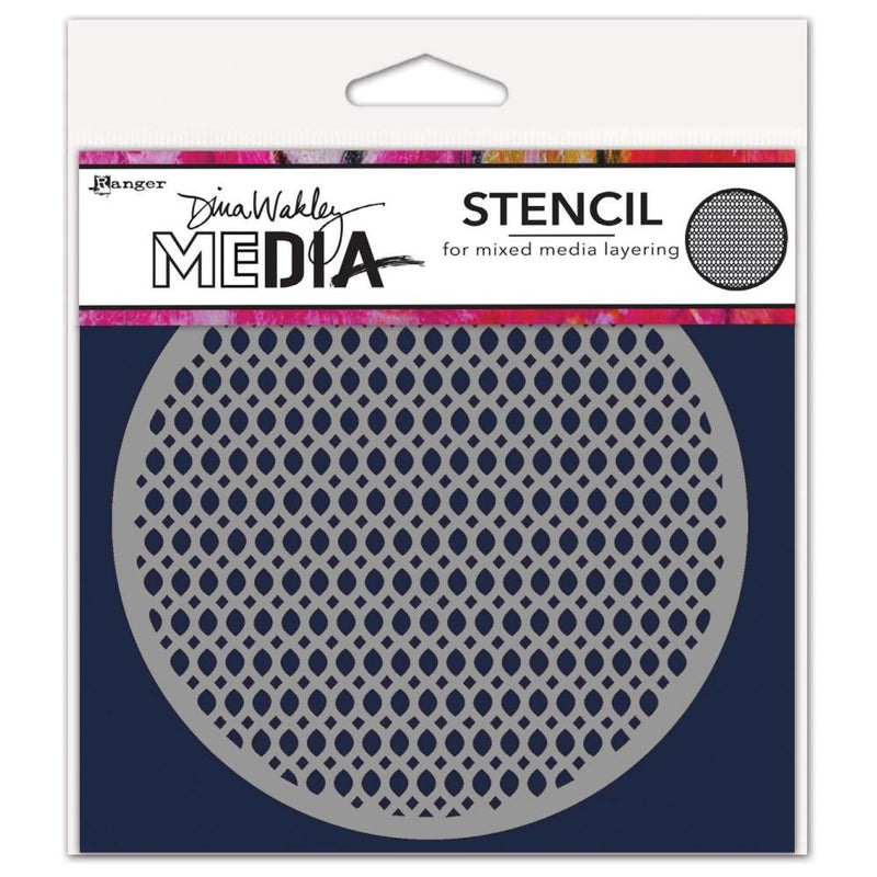 Dina Wakley Media Stencils 5"X5" - Coasters 3*