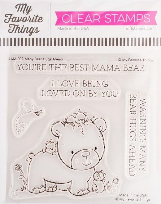 My Favorite Things Clear Stamps 4"X4" - Many Bear Hugs Ahead*