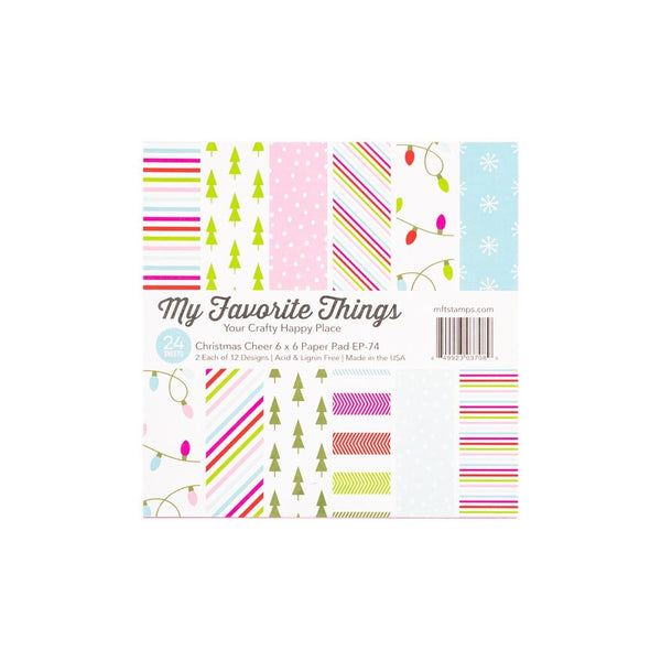 My Favorite Things Single-Sided Paper Pad 6in x 6in 24 pack - Very Merry