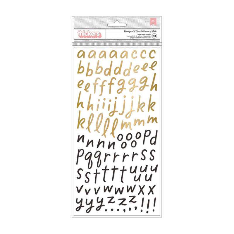 American Crafts - Maggie Holmes Market Square Thickers Stickers 214 pack - Courtyard Alpha/Puffy