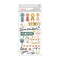American Crafts - Maggie Holmes Market Square Thickers Stickers 78/Pkg - Together Phrase/Puffy