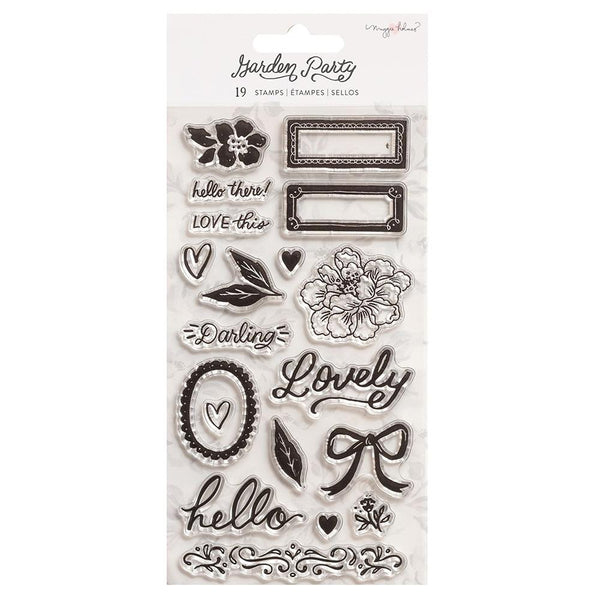 Maggie Holmes Garden Party Acrylic Stamps 19 Pack