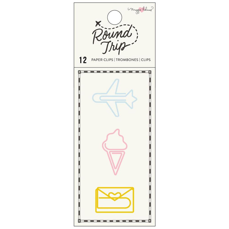 American Crafts Maggie Holmes - Round Trip Travel Paper Clips 12 pack*