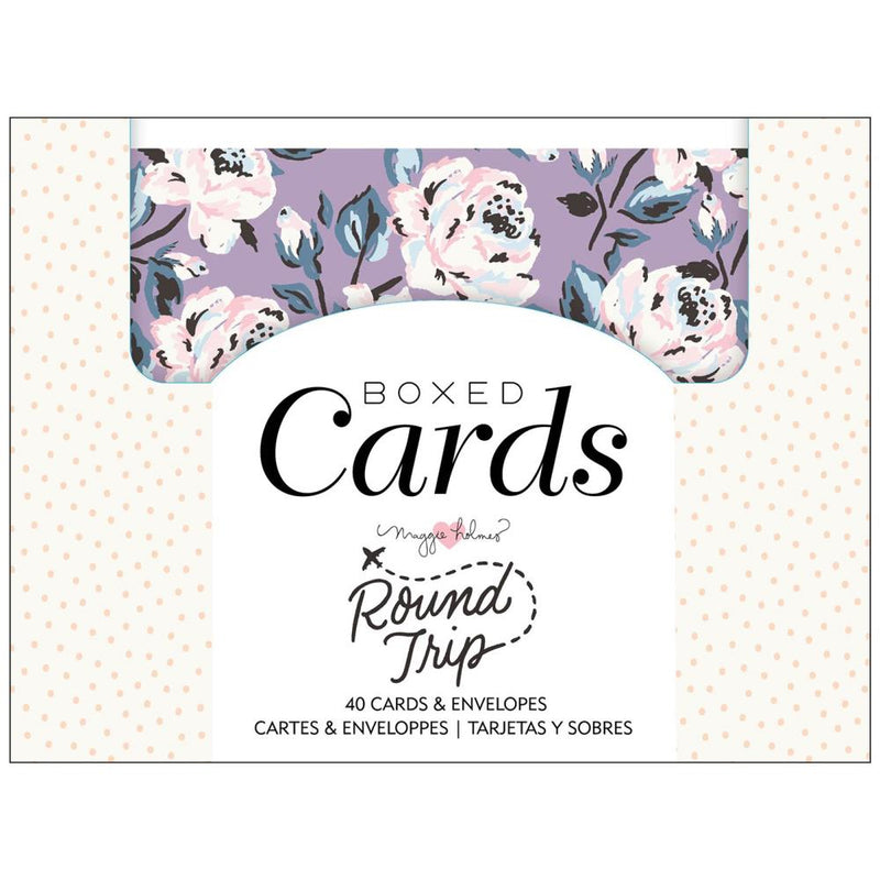 American Crafts A2 Cards  with Envelopes (4.375"X5.75") 40/Box - Maggie Holmes Round Trip*