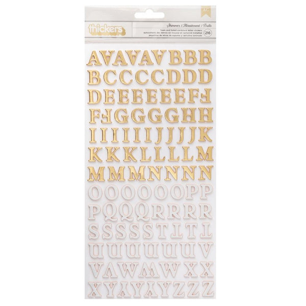 Maggie Holmes Woodland Grove Thickers Stickers 216 pack Shimmers Alpha