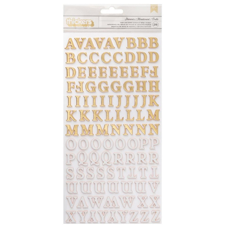 Maggie Holmes Woodland Grove Thickers Stickers 216 pack Shimmers Alpha