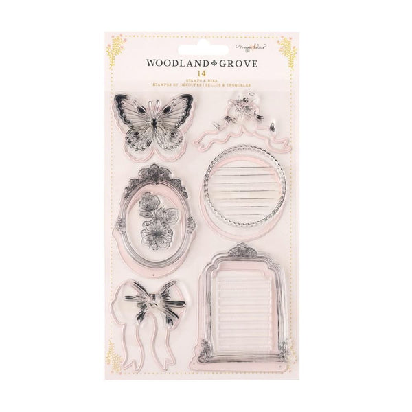Maggie Holmes Woodland Grove Stamp & Die Set 14 pack
