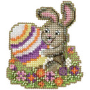 Mill Hill Counted Cross Stitch Kit 2.5in x  3in - Egg-Ceptional (14 count)