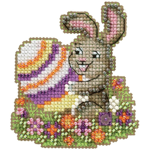 Mill Hill Counted Cross Stitch Kit 2.5in x  3in - Egg-Ceptional (14 count)