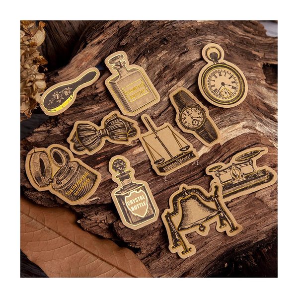 Poppy Crafts Fate Symphony Gold Foil Sticker collection - Vintage Measuring*