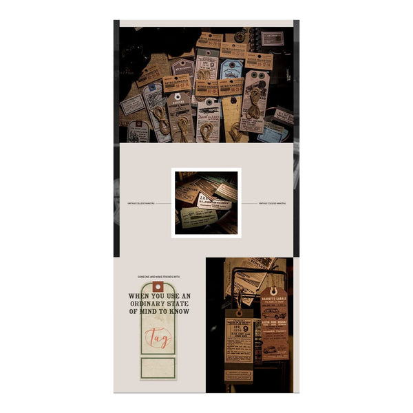 Poppy Crafts Retro Hangtags 10pcs - Air Union*