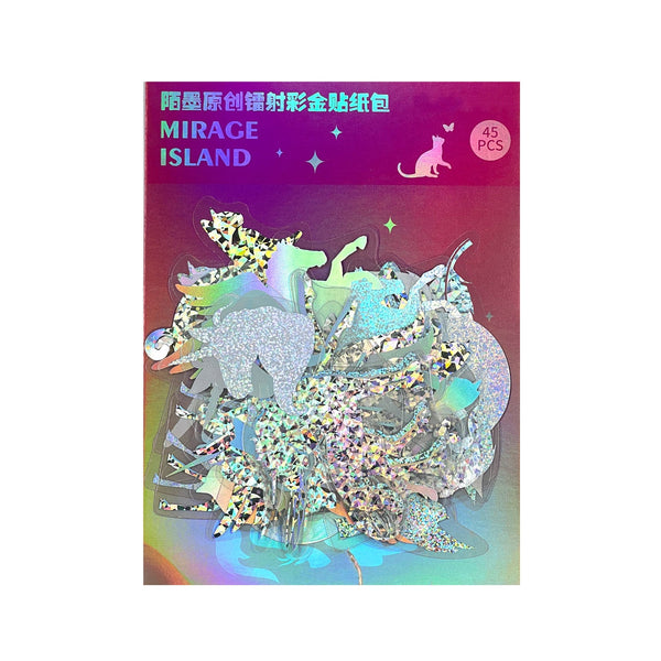 Poppy Crafts Holographic Stickers - Mirage Island