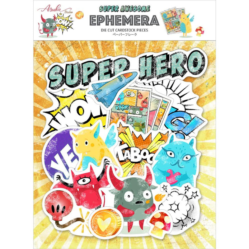 Asuka Studio Super Awesome - Ephemera Cardstock Die-Cuts*