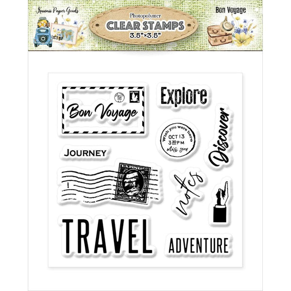 Memory Place Photopolymer Clear Stamps Bon Voyage