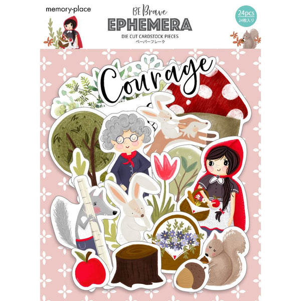 Memory Place Be Brave Ephemera Cardstock Die-Cuts 24 pack 