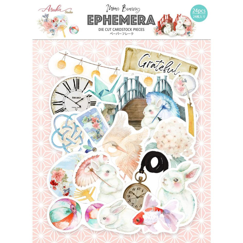 Asuka Studio Moon Bunny Ephemera Cardstock Die-Cuts