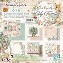 Memory Place My Family Double-Sided Paper Pack 6"X6" 24 pack  My Family*