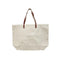 Wear'm Large Tote With Leather Straps 20"x15"x5" - Natural