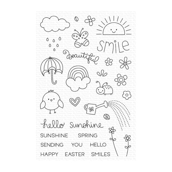 My Favorite Things Clear Stamps 4"x 6" - Sending Sunshine & Smiles*