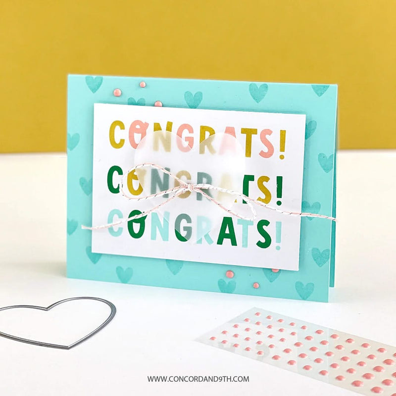 Concord & 9th Clear Stamps 6"X6" - Make Some Noise*