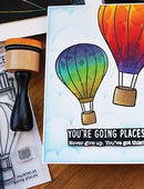 Simon Hurley create. Cling Stamps 6"x 9" - Going Places*