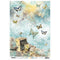 Studio Light Jenine's Mindful Art New Awakening Rice Paper Sheet A4 - NR. 04, Vintage Camera/Butterflies