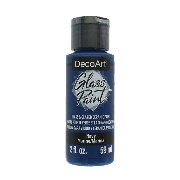 DecoArt Glass Paint 2oz - Navy