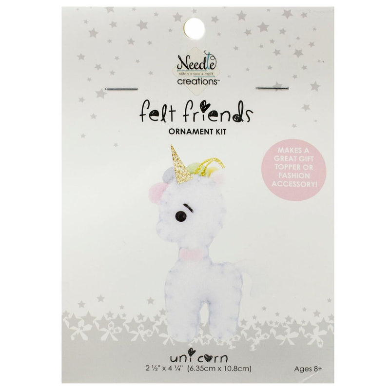 Fabric Editions Needle Creations Felt Ornament Kit - Unicorn*