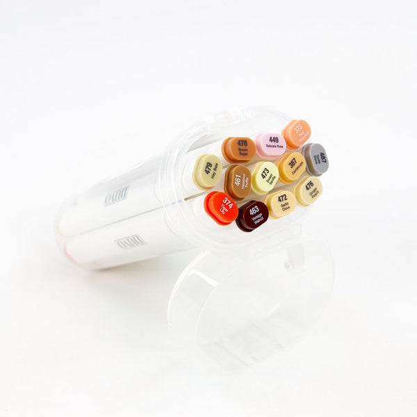 Nuvo Alcohol Markers 12/Pkg - Hair & Skin Tones