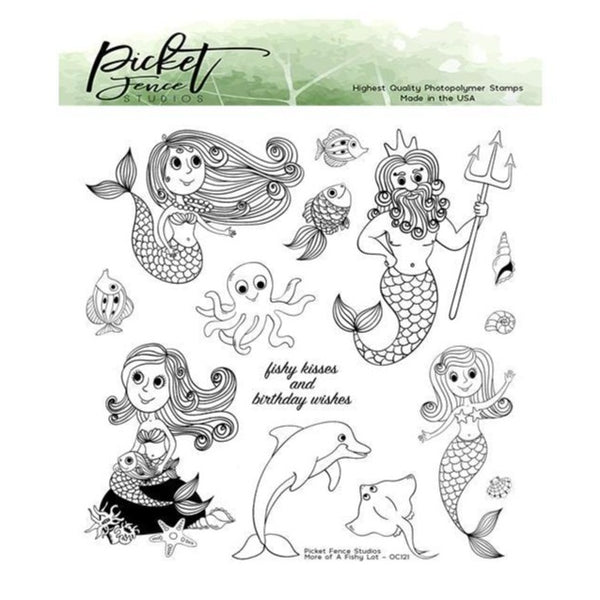 Picket Fence Studios Stamps - More Of A Fishy Lot