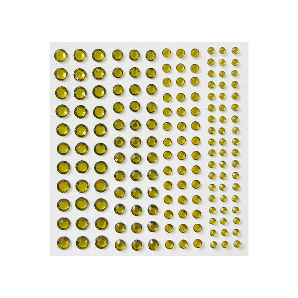 Poppy Crafts Self-adhesive Rhinestone Sheet - Olive