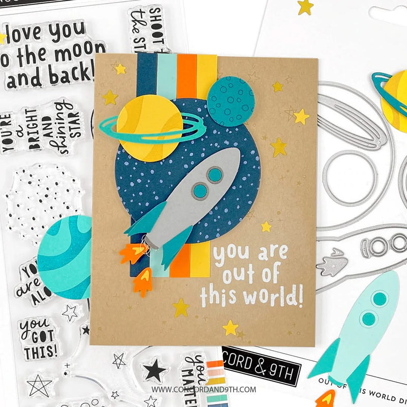 Concord & 9th Clear Stamps 4"X8" - Out Of This World*