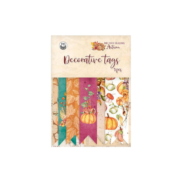 P13 The Four Seasons-Autumn Double-Sided Cardstock Tags 9 pack - #03*