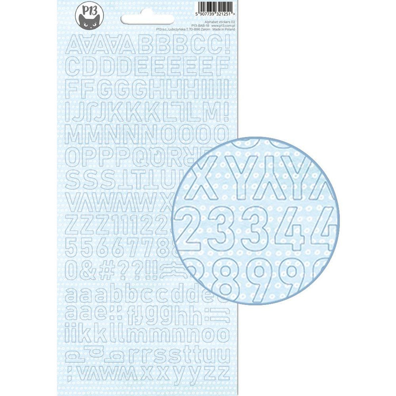 P13 Baby Joy - Alphabet Cardstock Stickers Two - 4in x 9in