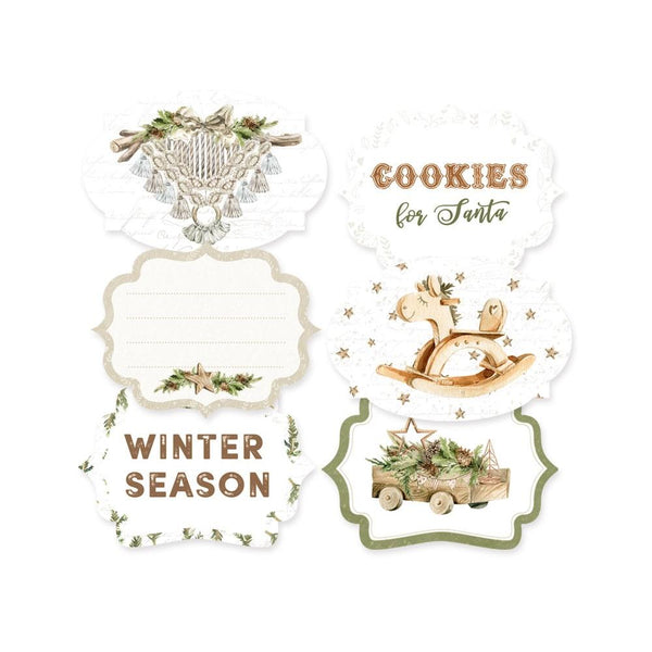 P13 Cosy Winter Double-Sided Cardstock Tags 6 pack #04*