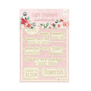 P13 Flowerish Light Chipboard Embellishments 4"x6" 10 pack*