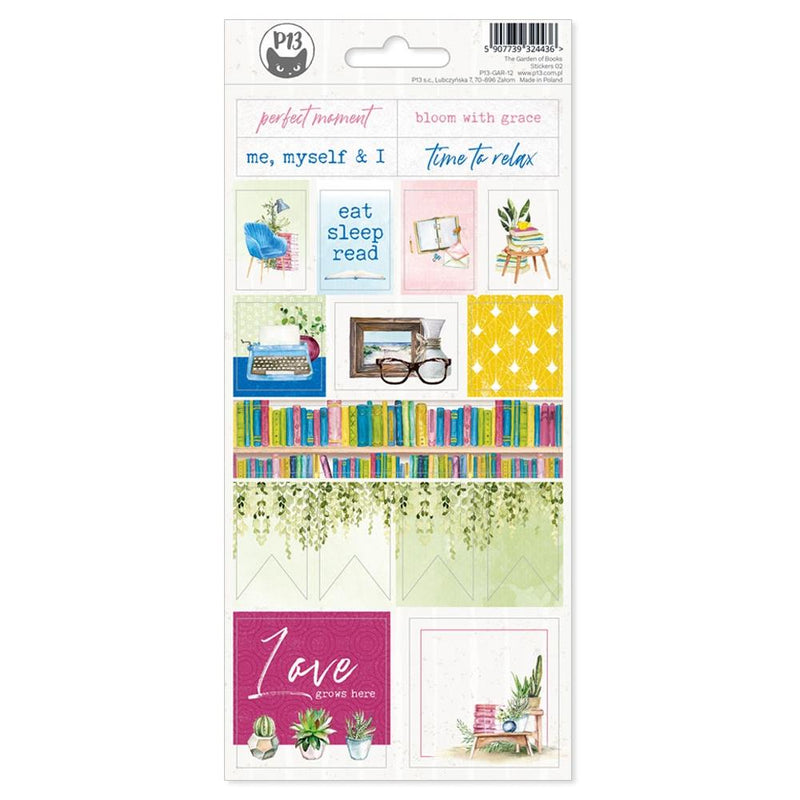 P13 Always & Forever Cardstock Stickers 4"X9"