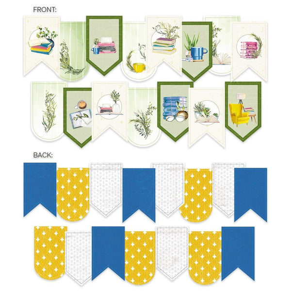 P13 The Garden Of Books Double-Sided Cardstock Die-Cuts Banner*